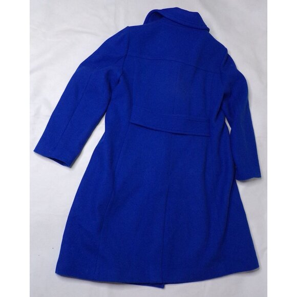 🆕KATE SPADE Double Breasted Wool Blend Coat Blue X-Large 14 - Picture 13 of 13